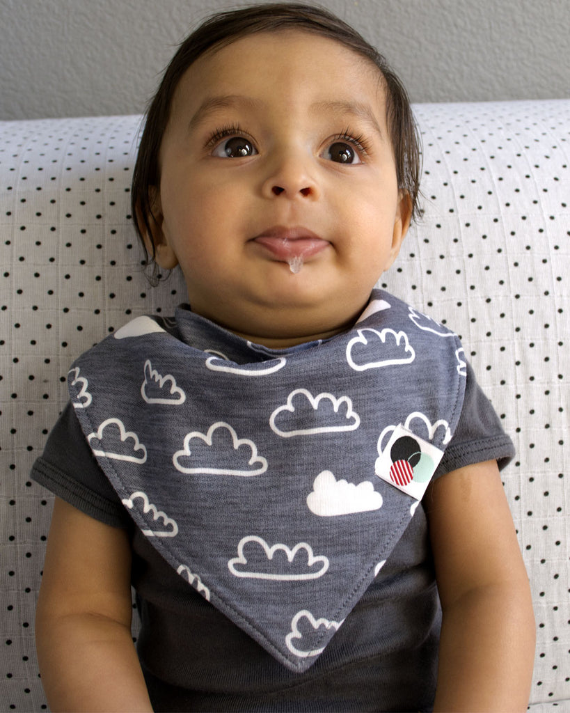 CLOUDS  | Premium Baby Bandana Bib