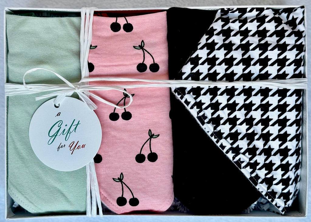 CHERRY | Bandana Bib Gift Box Set