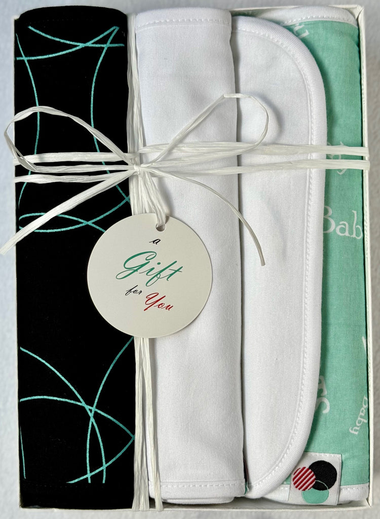 GDB SWIRLS | Burp Cloth Gift Box Set