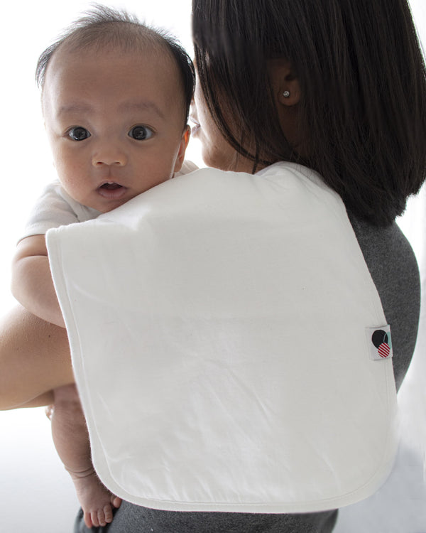 WHITE SOLID | Burp Cloths