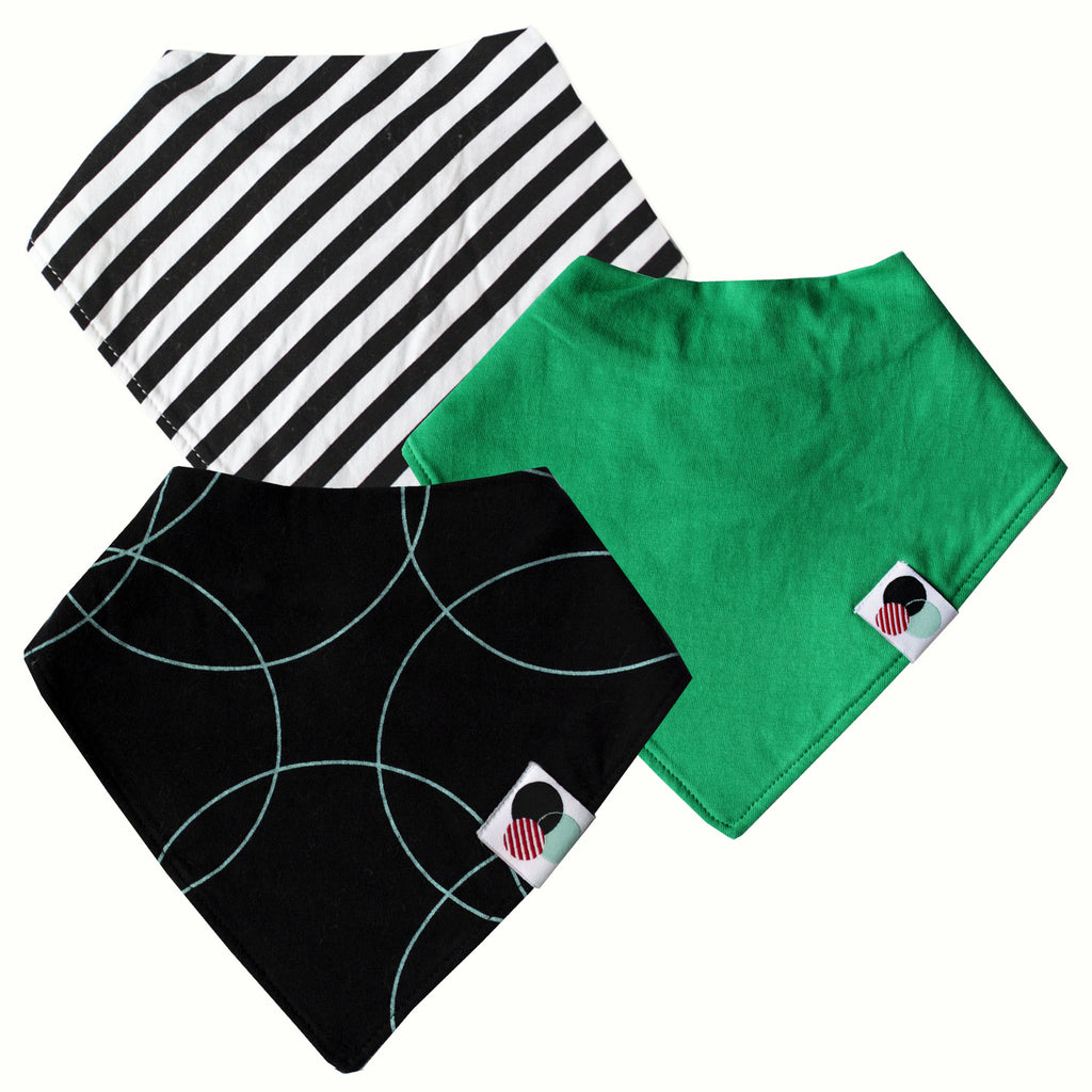 COOL GREEN | Premium Baby Bandana Bib