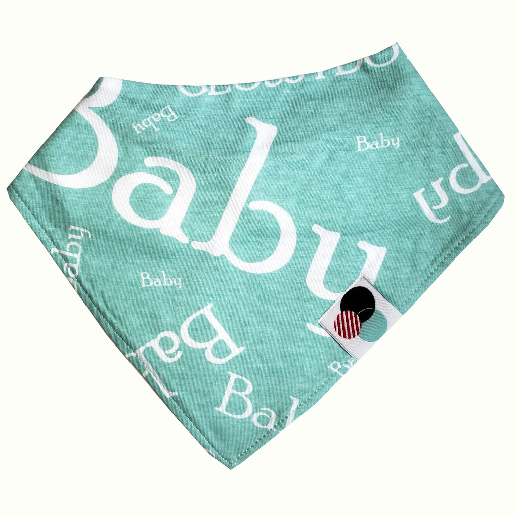 GLOSSYDOTS BABY text  | Premium Baby Bandana Bib