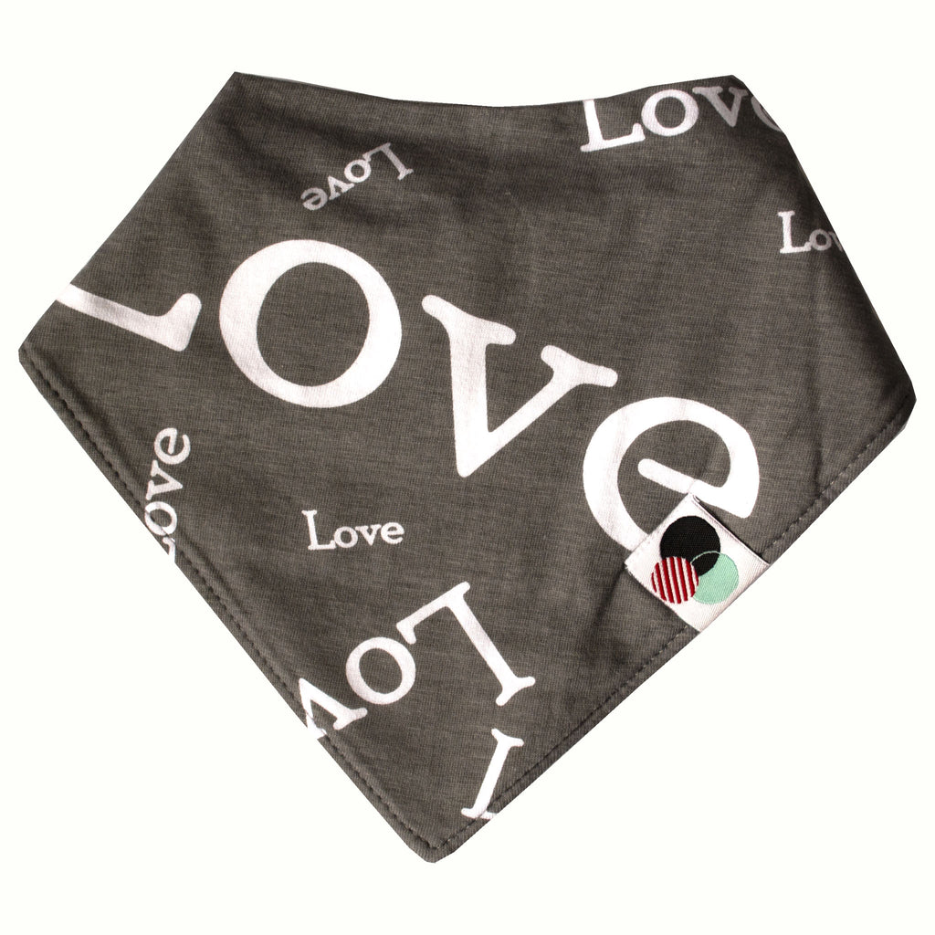 LOVE TEXT+ | Premium+ Baby Bandana Bib