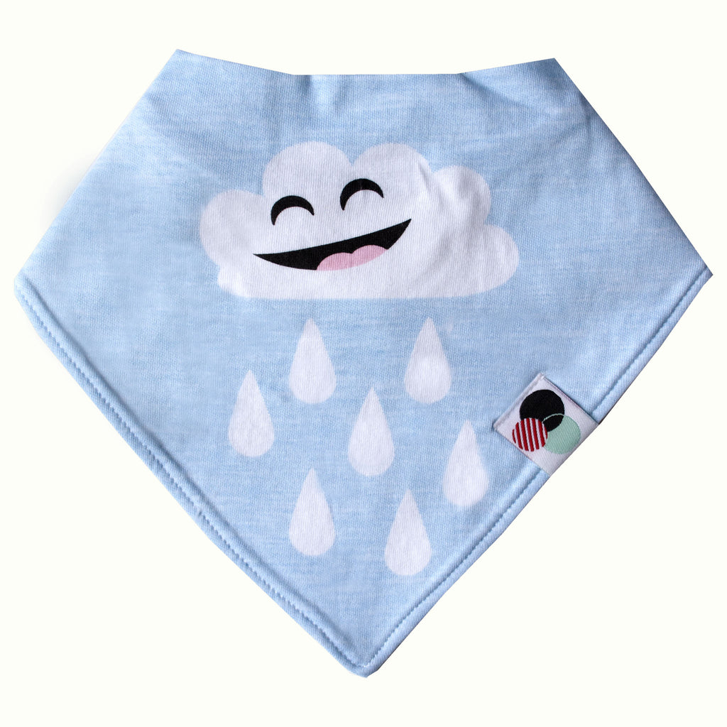 RAIN CLOUD  | Premium Baby Bandana Bib