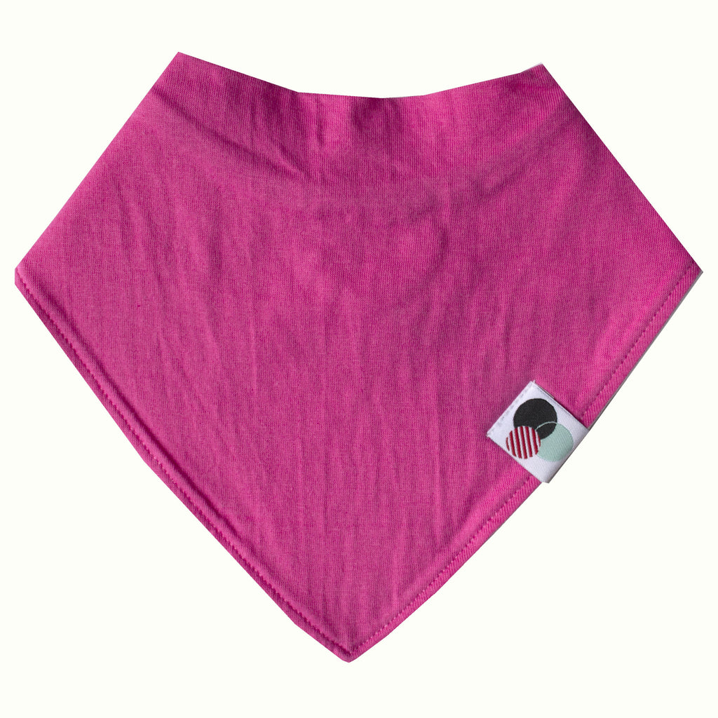 BERRY PINK SOLID | Premium Baby Bandana Bib