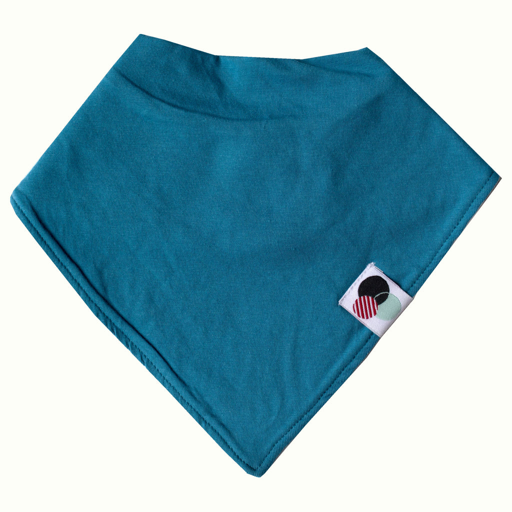 TEAL SOLID | Premium Baby Bandana Bib