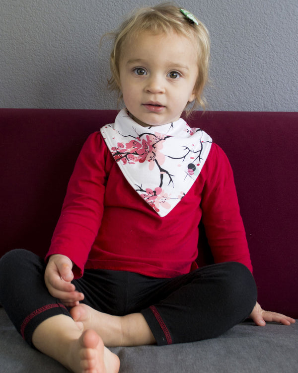 CHERRY BLOSSOM | Premium Baby Bandana Bib