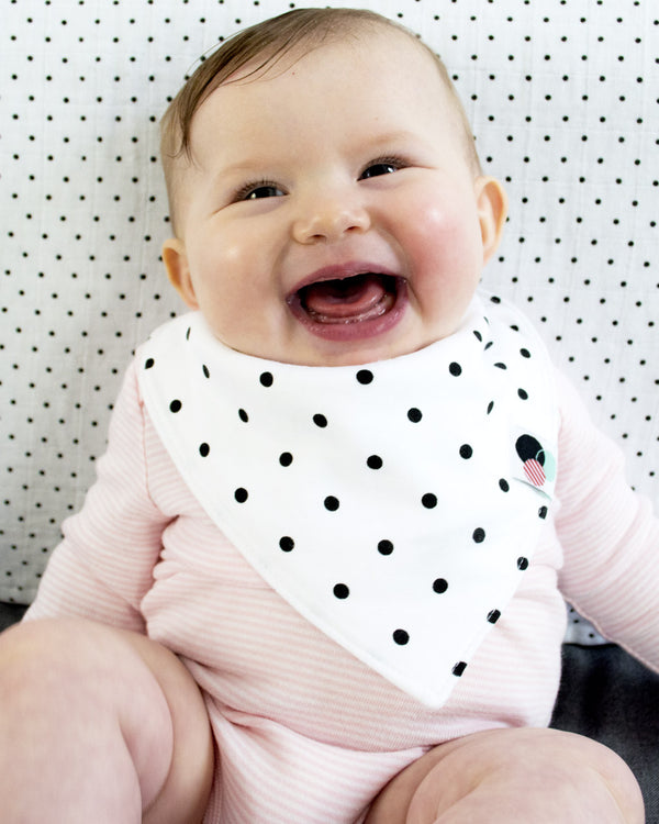 POLKA DOTS+ | Premium+ Baby Bandana Bib