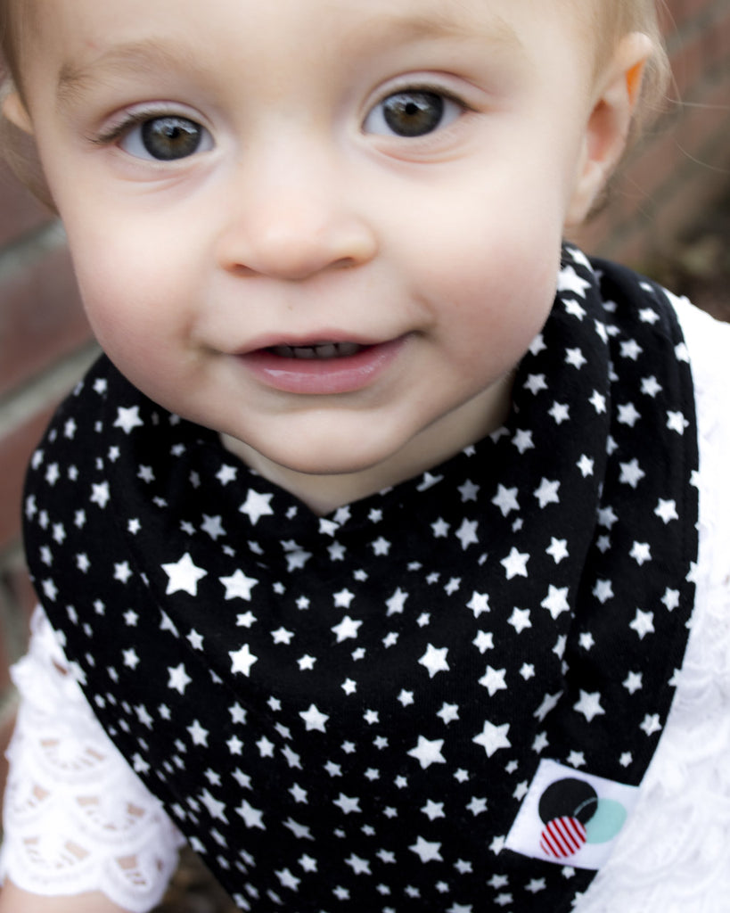 Black bandana bib best sale