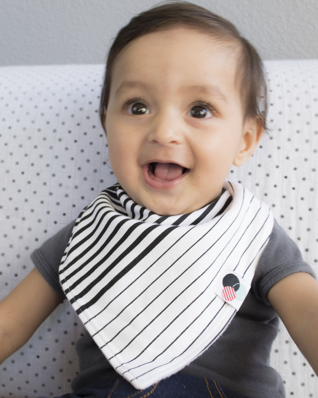STRIPES Premium Plus Baby Bandana Bib Glossydots Baby