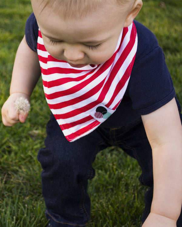 CANDI STRIPE | Premium Baby Bandana Bib