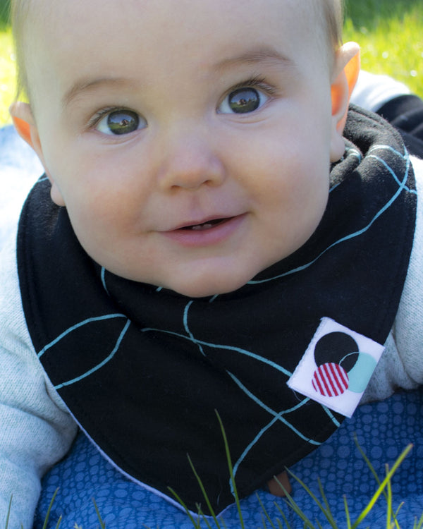 SEA GREEN SWIRL  | Premium Baby Bandana Bib