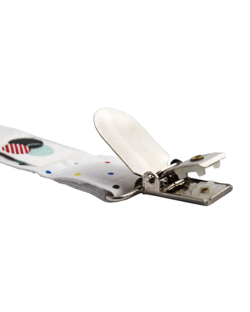 SOLID BLACK Pacifier Clip Glossydots Baby